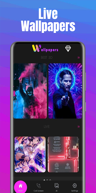 3D & Live Wallpapers - скриншот 1