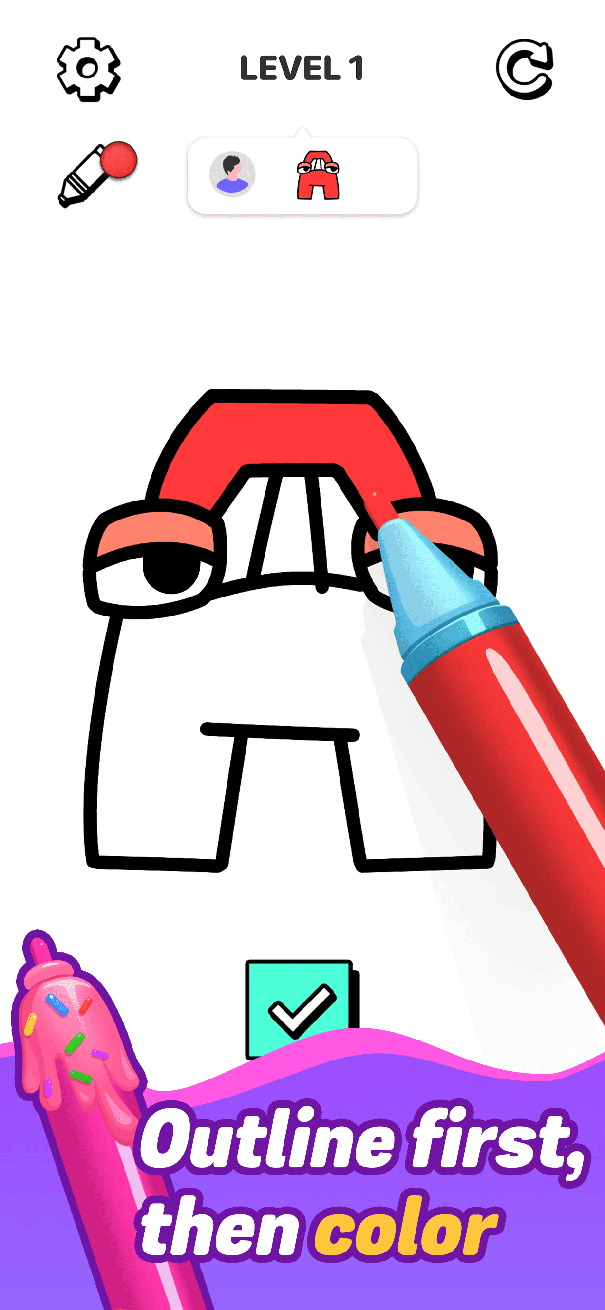 Alphabet Color Drawing - скриншот 2