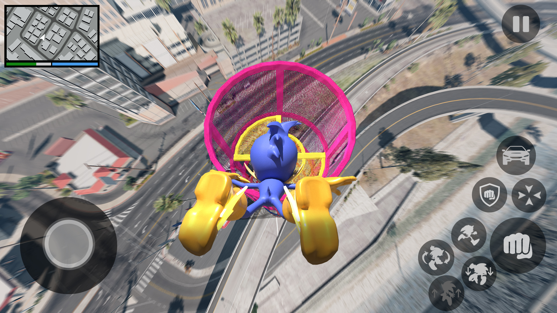Blue Hero Rope Game - скриншот 4