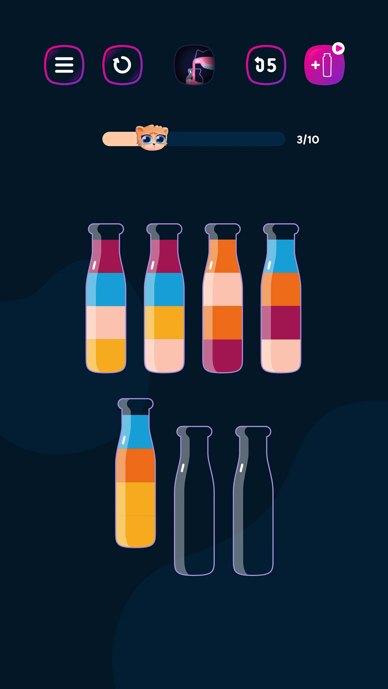 Бутылочки и Пробирки:Get Color - скриншот 3