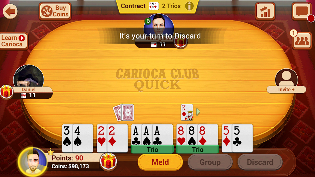 Carioca Club: A Popular Latin American Card Game - скриншот 1