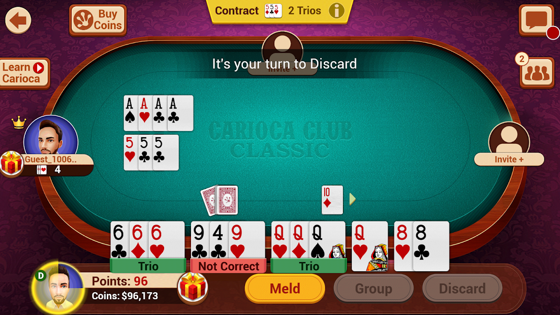 Carioca Club: A Popular Latin American Card Game - скриншот 2