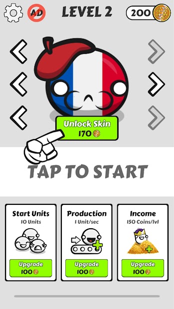 Country Balls Io: Battle Arena - скриншот 2