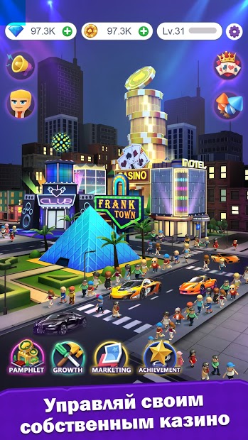 Crazy Night:Idle Casino Tycoon - скриншот 1