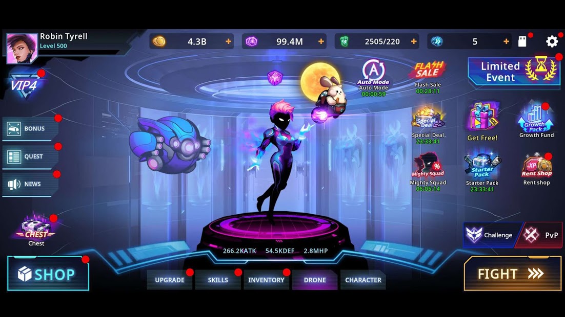 Cyber Fighters: Shadow Legends in Cyberpunk City - скриншот 1