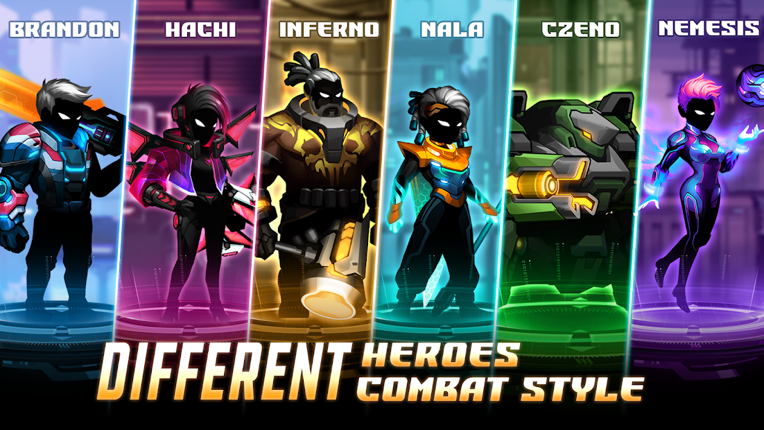 Cyber Fighters: Shadow Legends in Cyberpunk City - скриншот 2