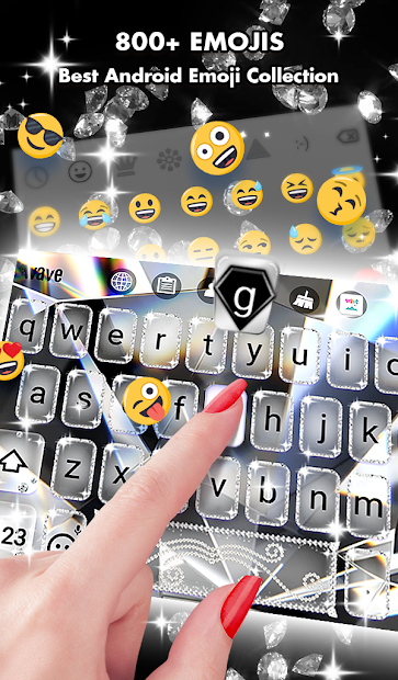 Diamond Live Wallpaper & Animated Keyboard - скриншот 3