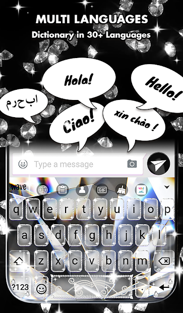 Diamond Live Wallpaper & Animated Keyboard - скриншот 4