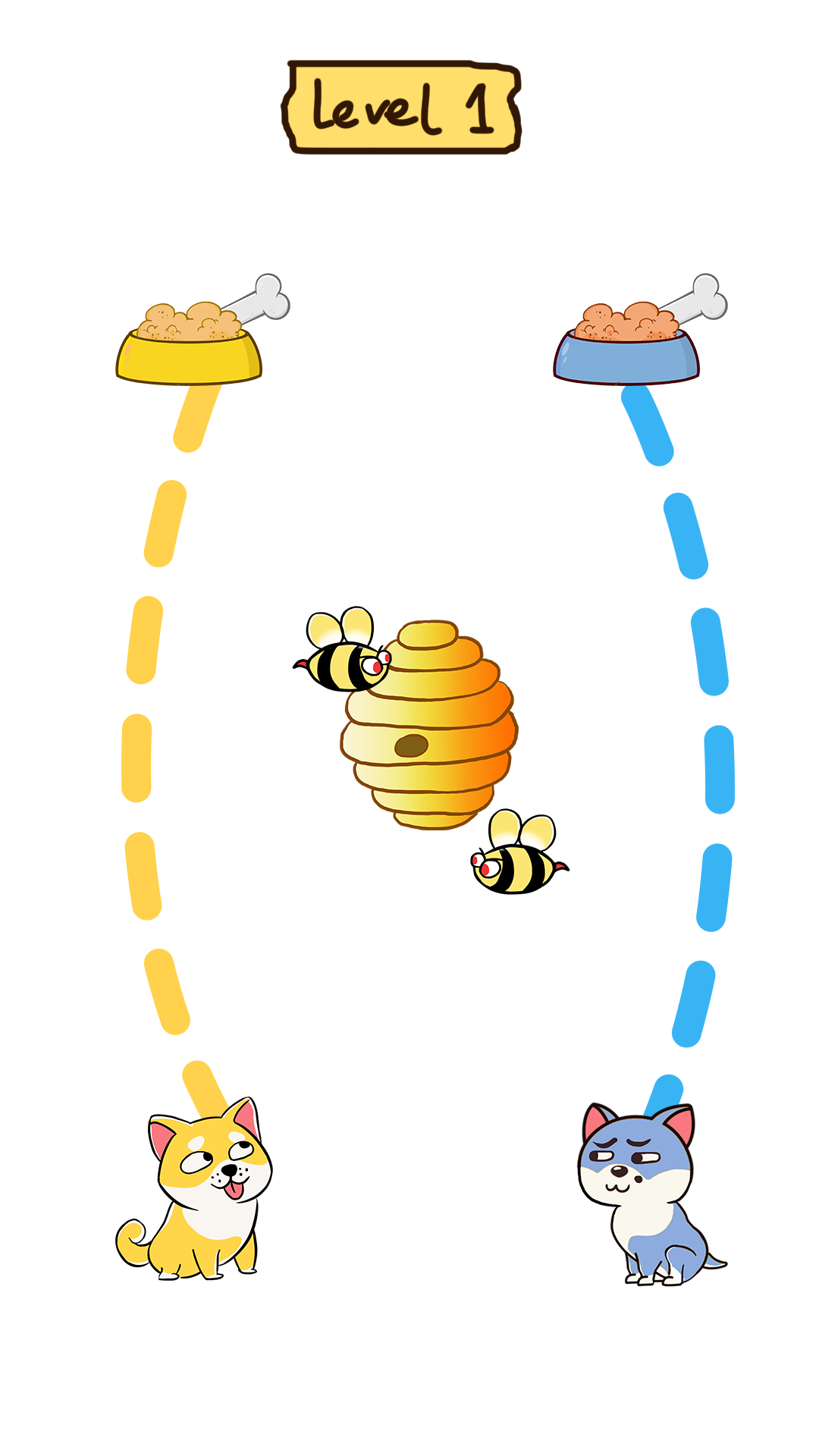 Dog rush: Draw to save games - скриншот 1