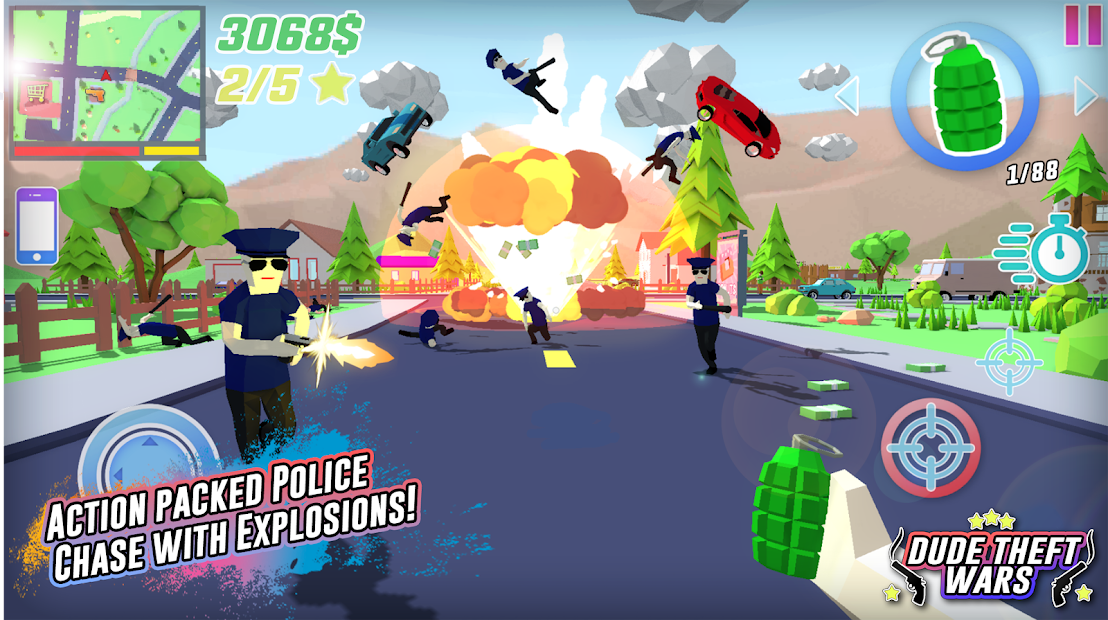 Dude Theft Wars: Open World Sandbox Simulator BETA - скриншот 1