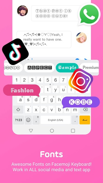 ЭмодзиКлавиатура Facemoji-клавиатура темы&стикеры - скриншот 4