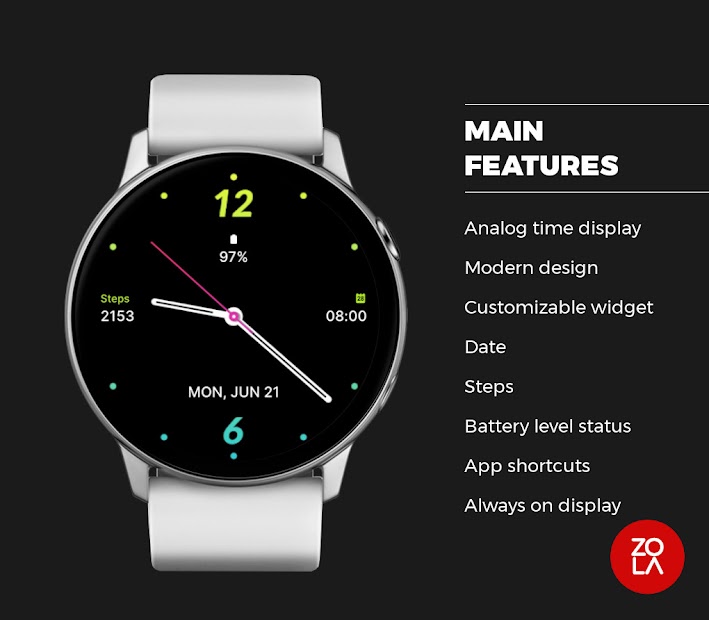 Essential Black Watch Face - скриншот 2
