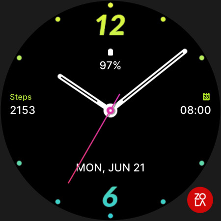 Essential Black Watch Face - скриншот 4