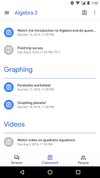 Google Classroom - скриншот 2
