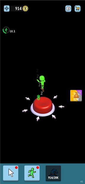 Green button: Авто кликер игры - скриншот 1