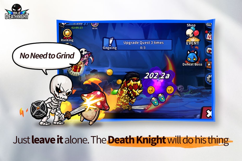 IDLE Death Knight — Auto, Clicker, AFK, RPG - скриншот 1