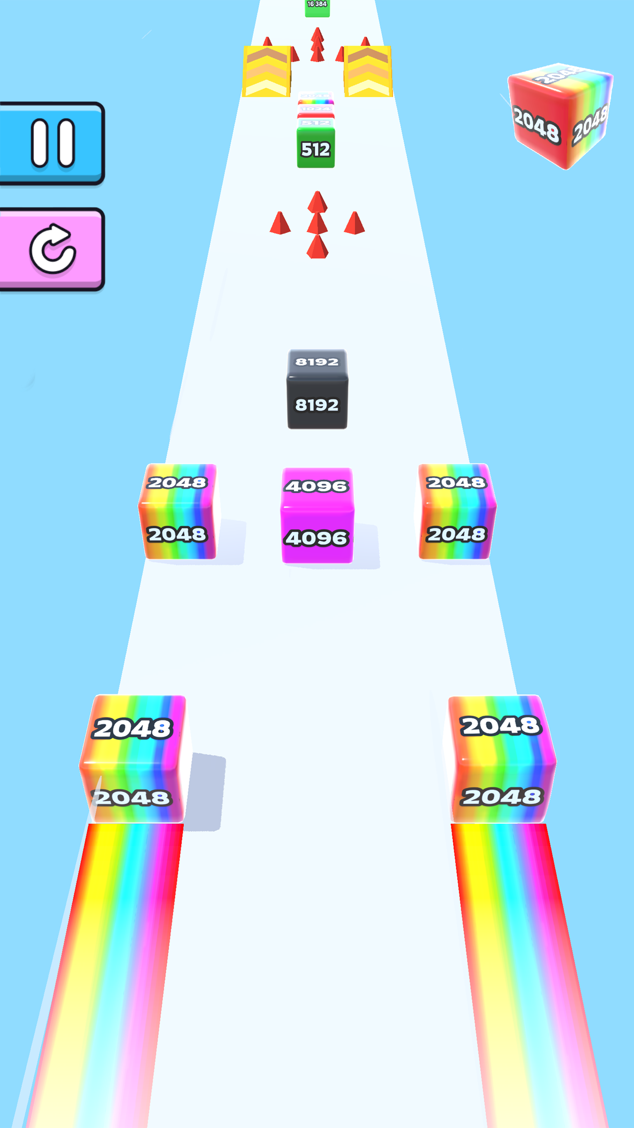 Jelly Run 2048 - скриншот 2