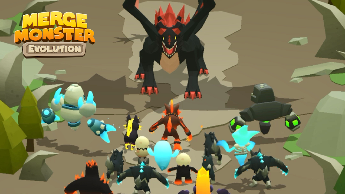 Merge Monster Evolution: Summon & Merge RPG - скриншот 2