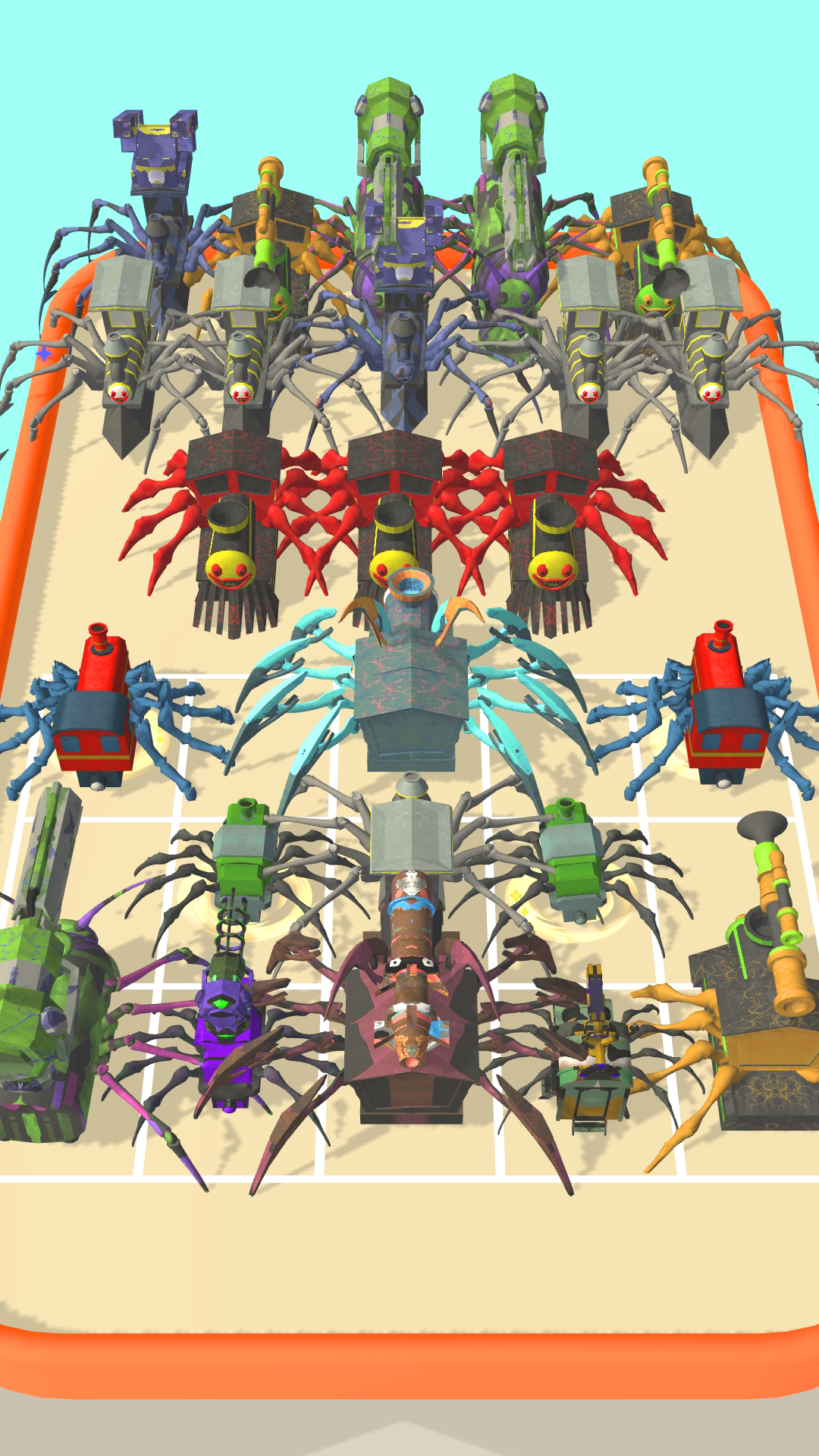 Merge Spider Train - скриншот 2