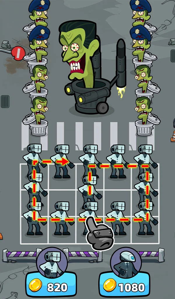 Merge War: Skibydy vs Kamera - скриншот 3