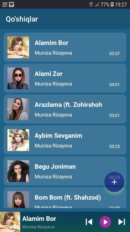 Munisa Rizayeva qo’shiqlari - скриншот 1