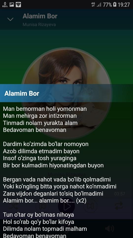 Munisa Rizayeva qo’shiqlari - скриншот 2