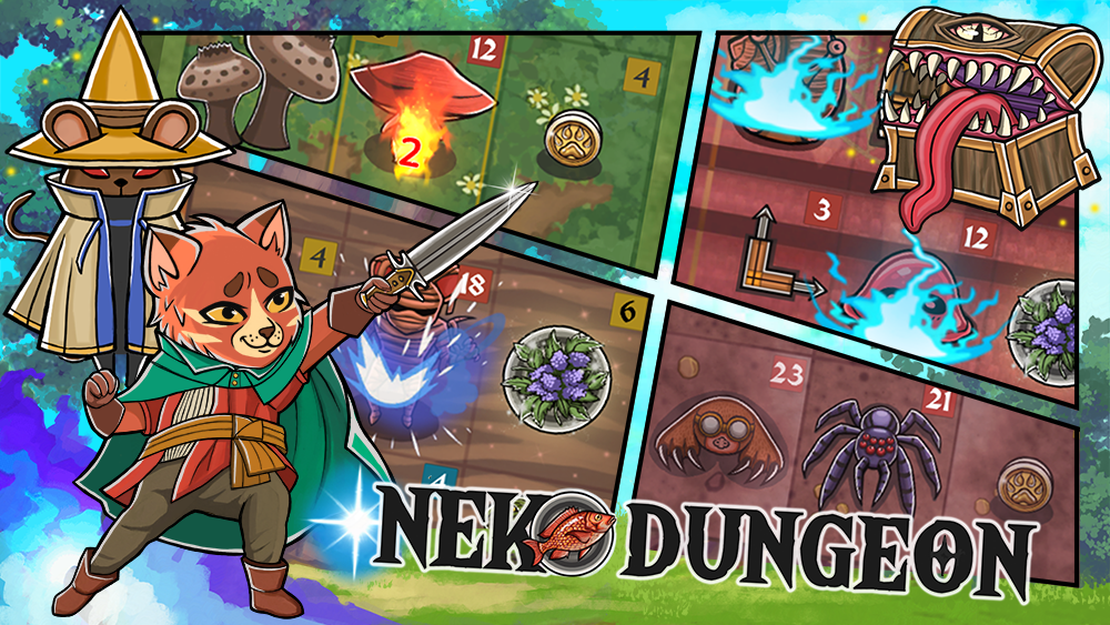 Neko Dungeon: Puzzle RPG - скриншот 1