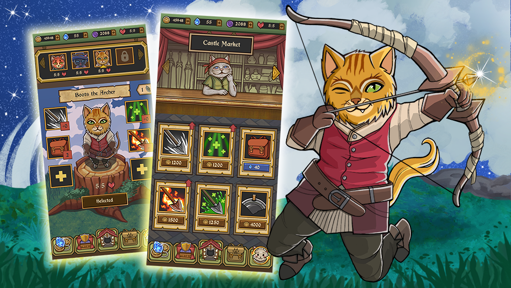 Neko Dungeon: Puzzle RPG - скриншот 2