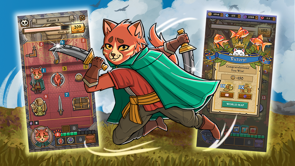 Neko Dungeon: Puzzle RPG - скриншот 3