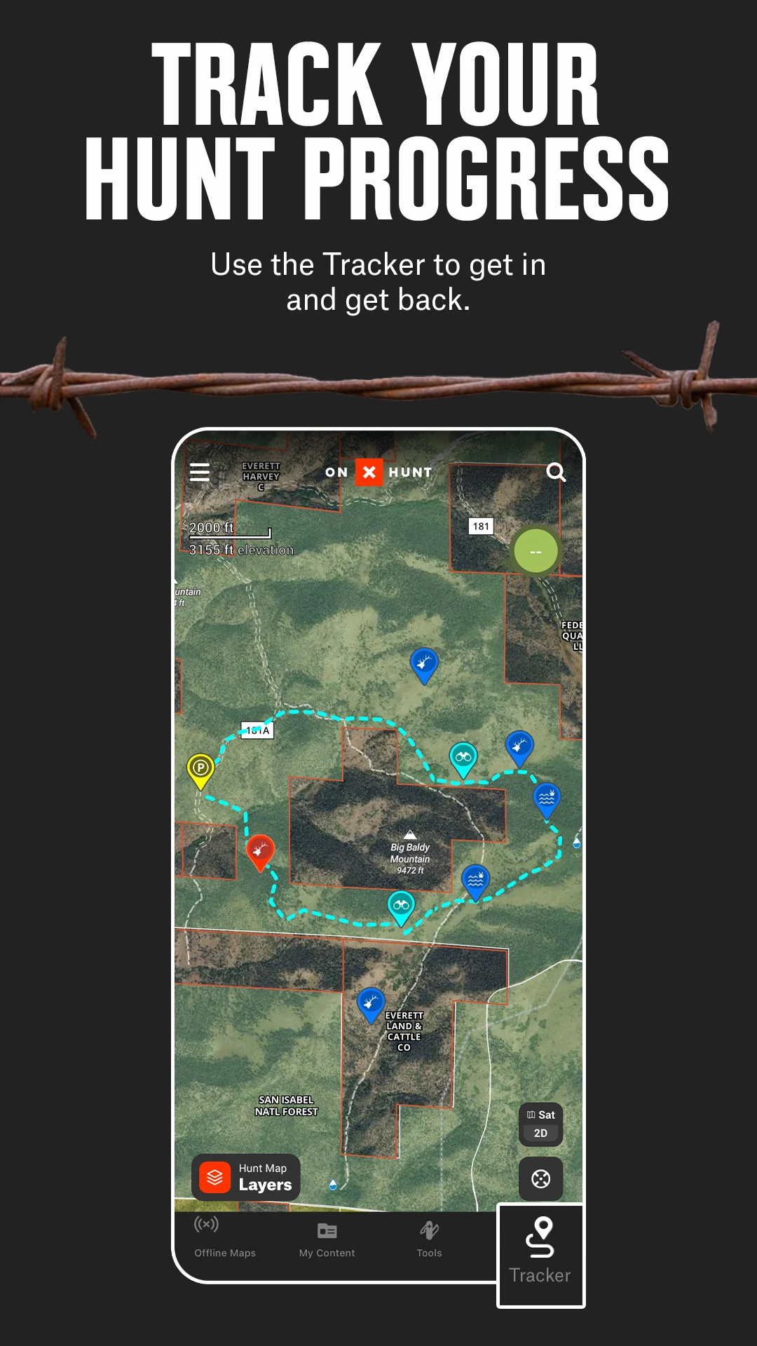 onX Hunt: Hunting Maps, Offline GPS/Nav & Weather - скриншот 1