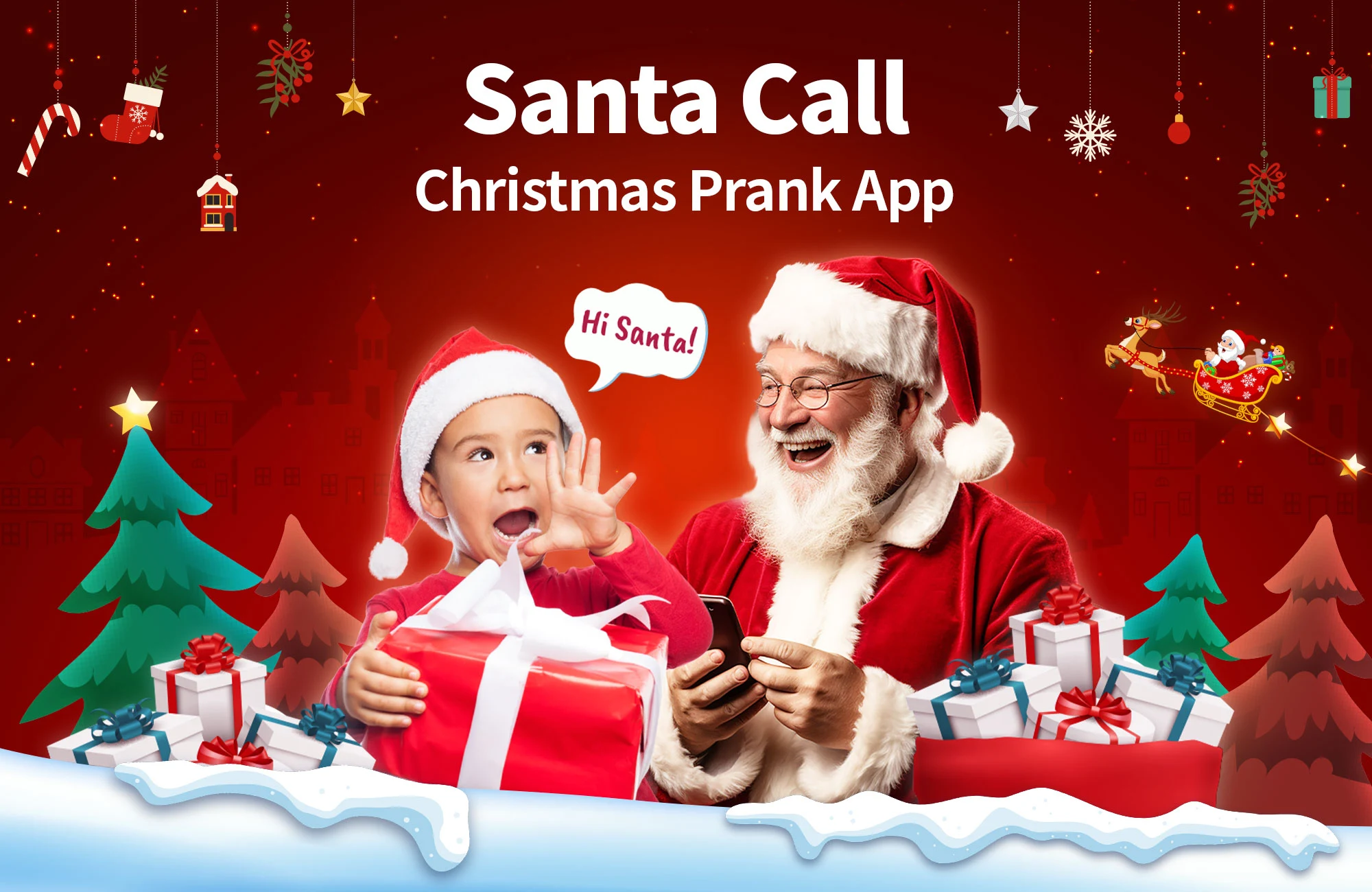 Santa Prank Call: Fake video - скриншот 1