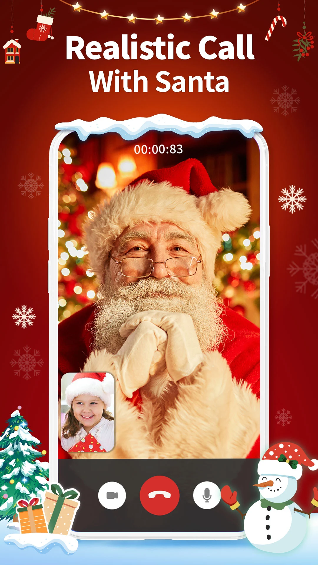 Santa Prank Call: Fake video - скриншот 4