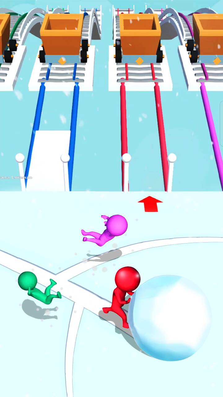 Snow Race: Snow Ball.IO - скриншот 1