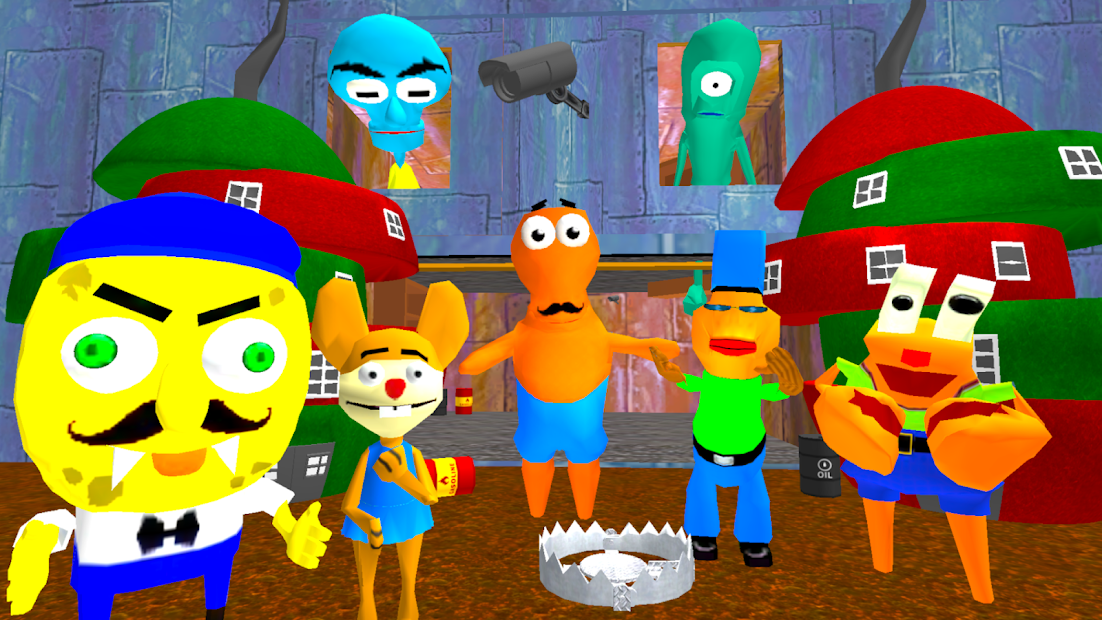 Sponge Neighbor Escape 3D - скриншот 1