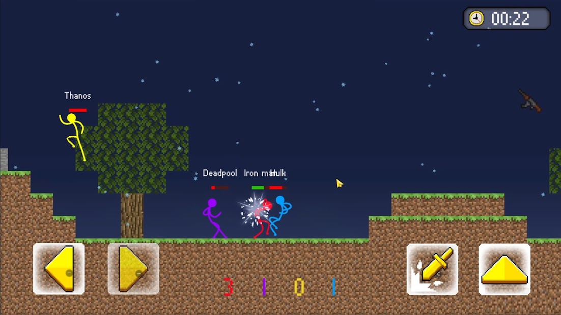 Stickman Hero Fight Battle War - скриншот 1