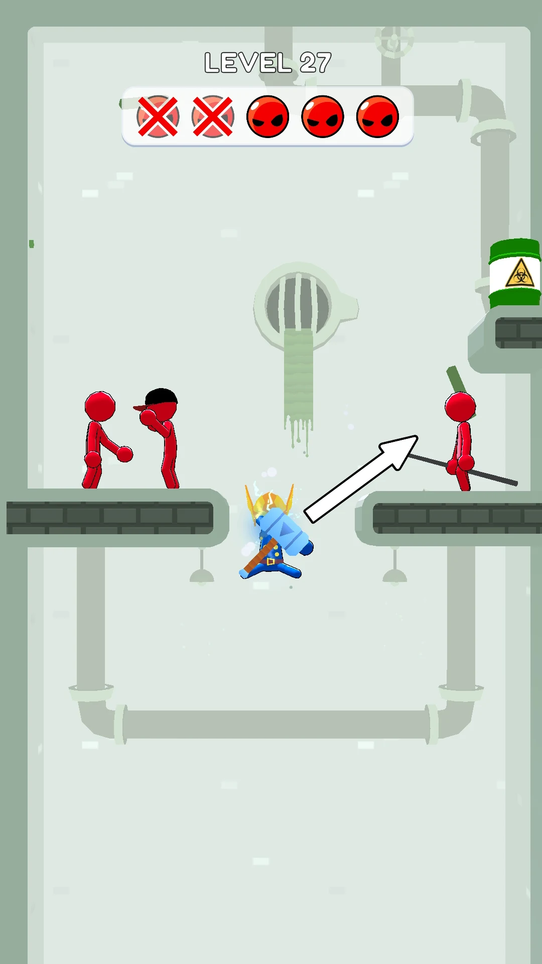 Stickman Teleport Master 3D - скриншот 2