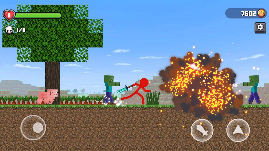 Stickman vs Craftman - скриншот 2