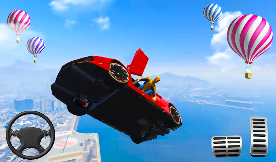 Superhero Car Stunts — Racing Car Games - скриншот 1