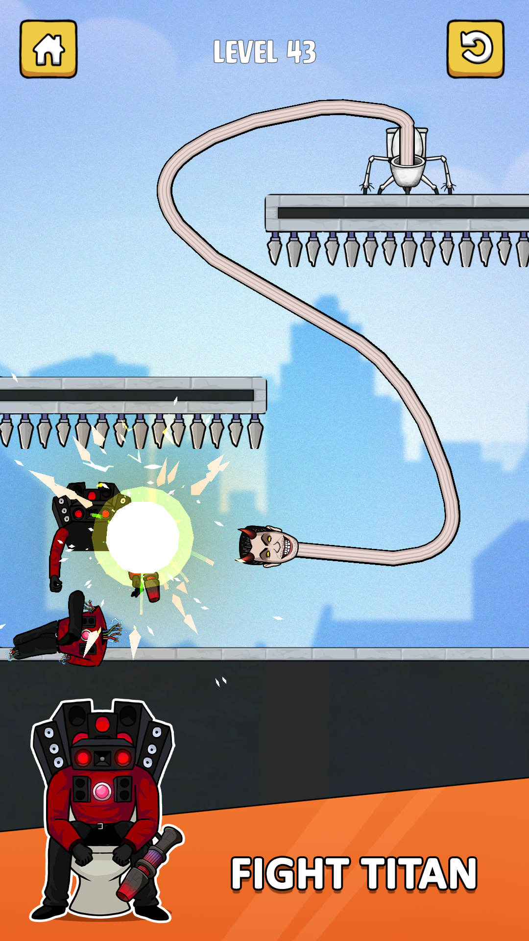 Toilet Monster: Move Survival - скриншот 1