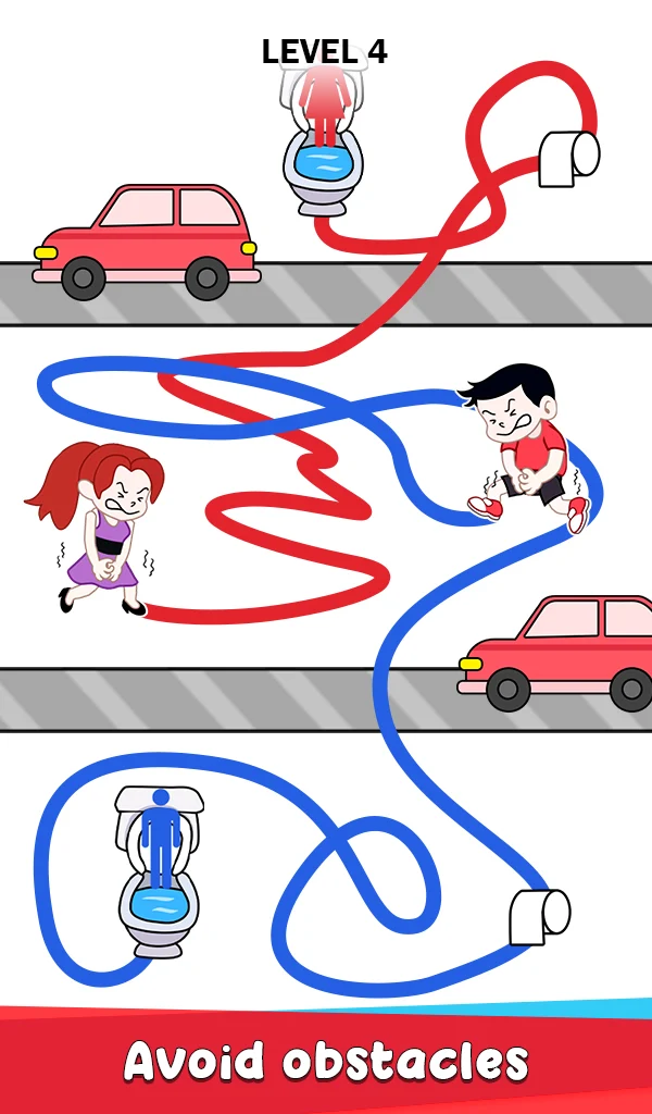 Toilet Rush Race: Draw Puzzle - скриншот 2