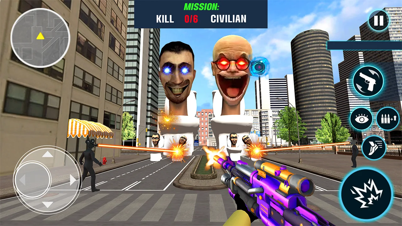 Toilet Shooter FPS: Mafia City - скриншот 1