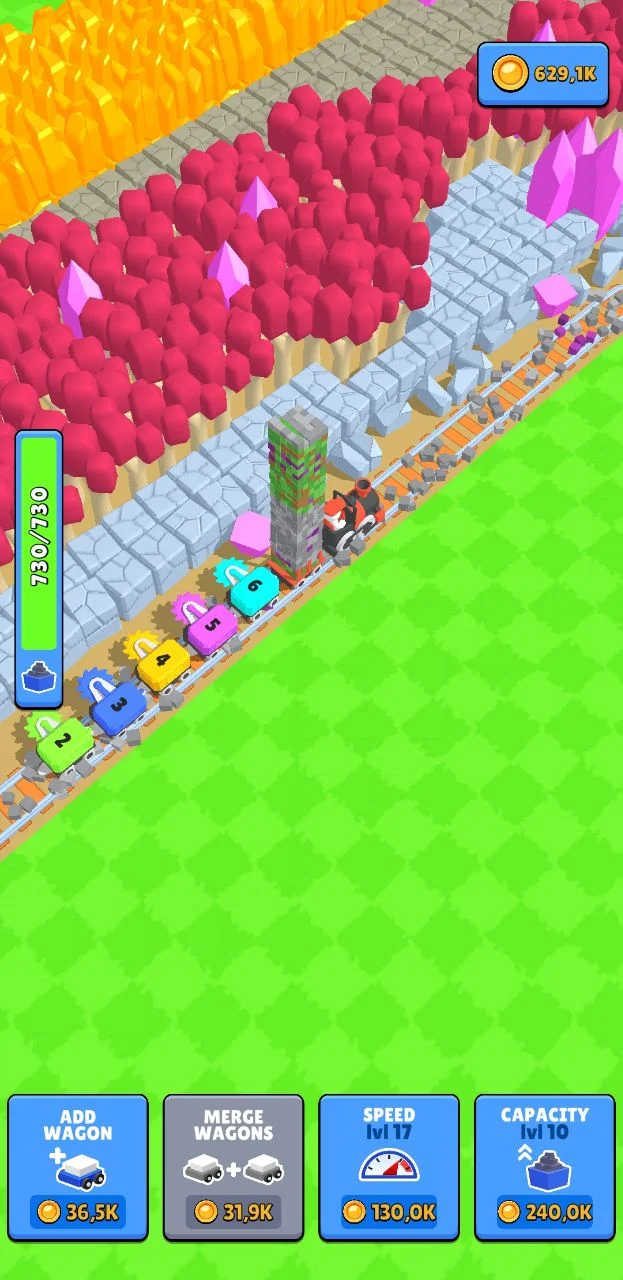 Train Miner: Idle Railway Game - скриншот 1