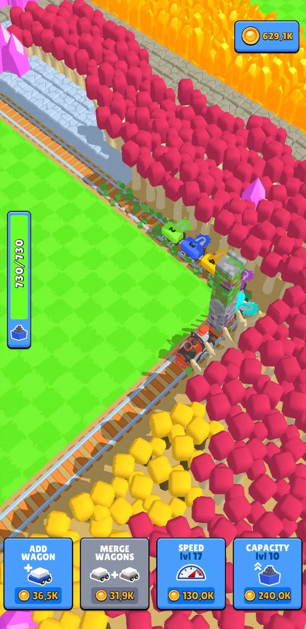 Train Miner: Idle Railway Game - скриншот 2