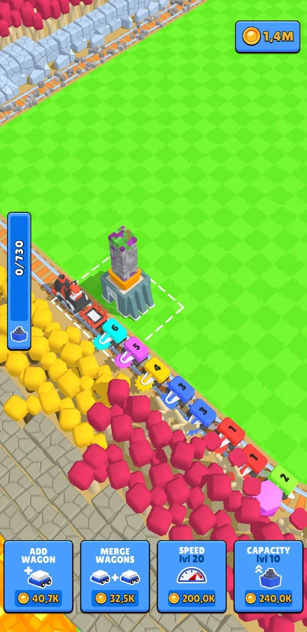 Train Miner: Idle Railway Game - скриншот 3