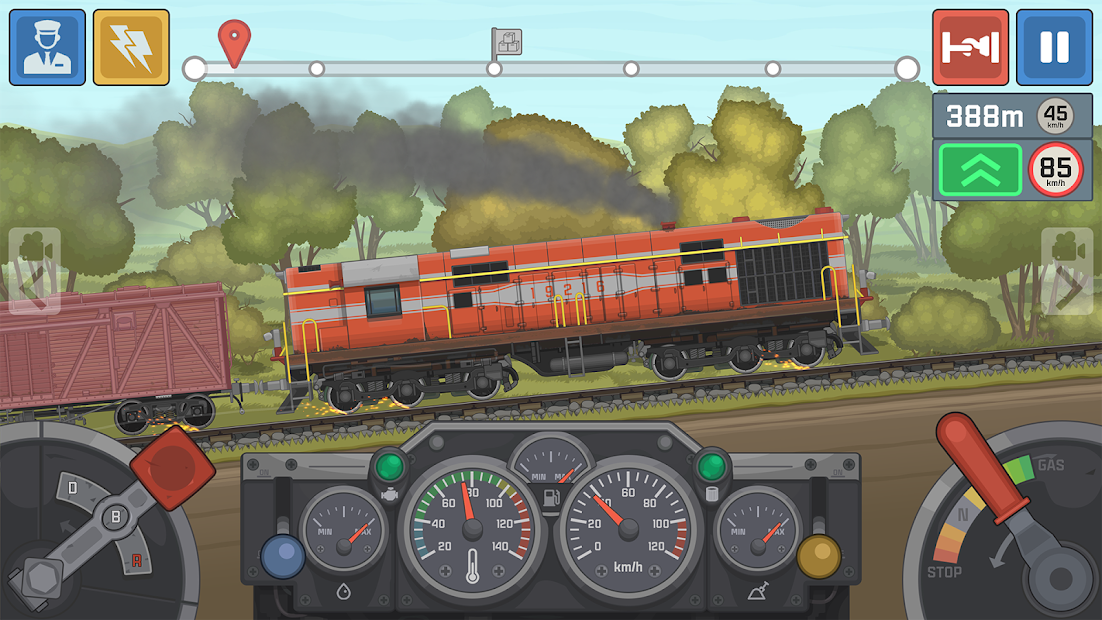 Train Simulator: поезд игра 2D - скриншот 1