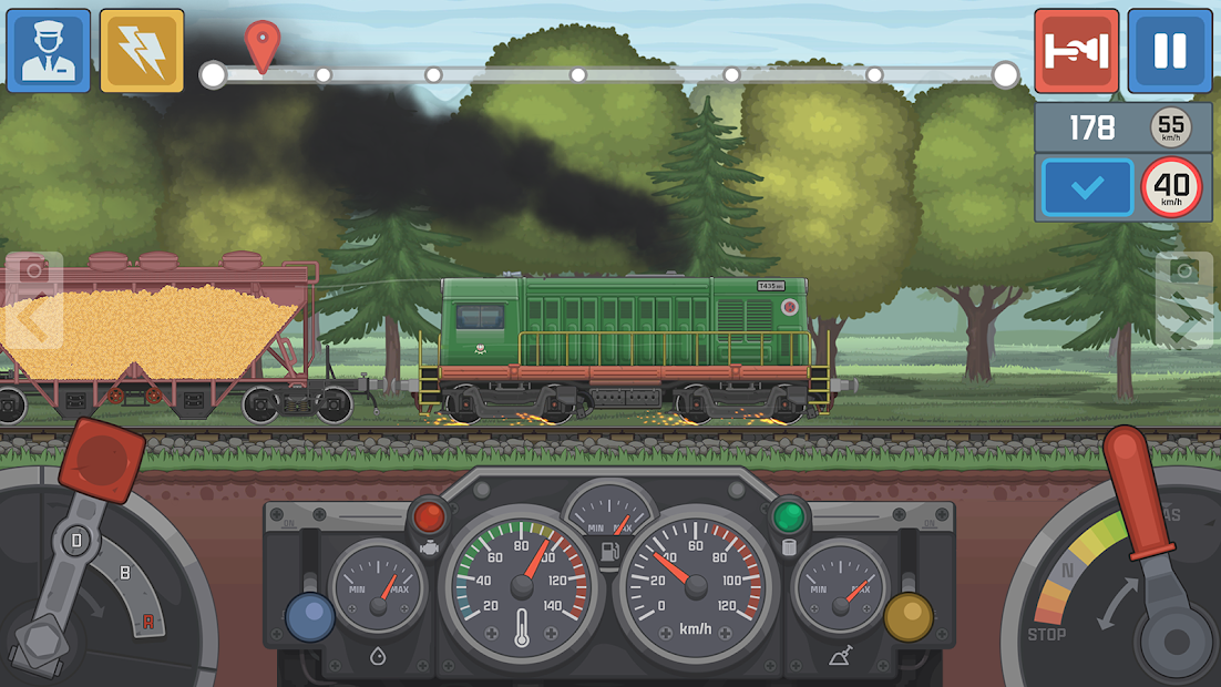 Train Simulator: поезд игра 2D - скриншот 3