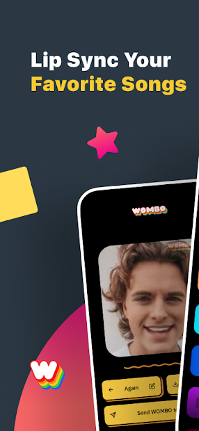 Wombo: Make your selfies sing - скриншот 1